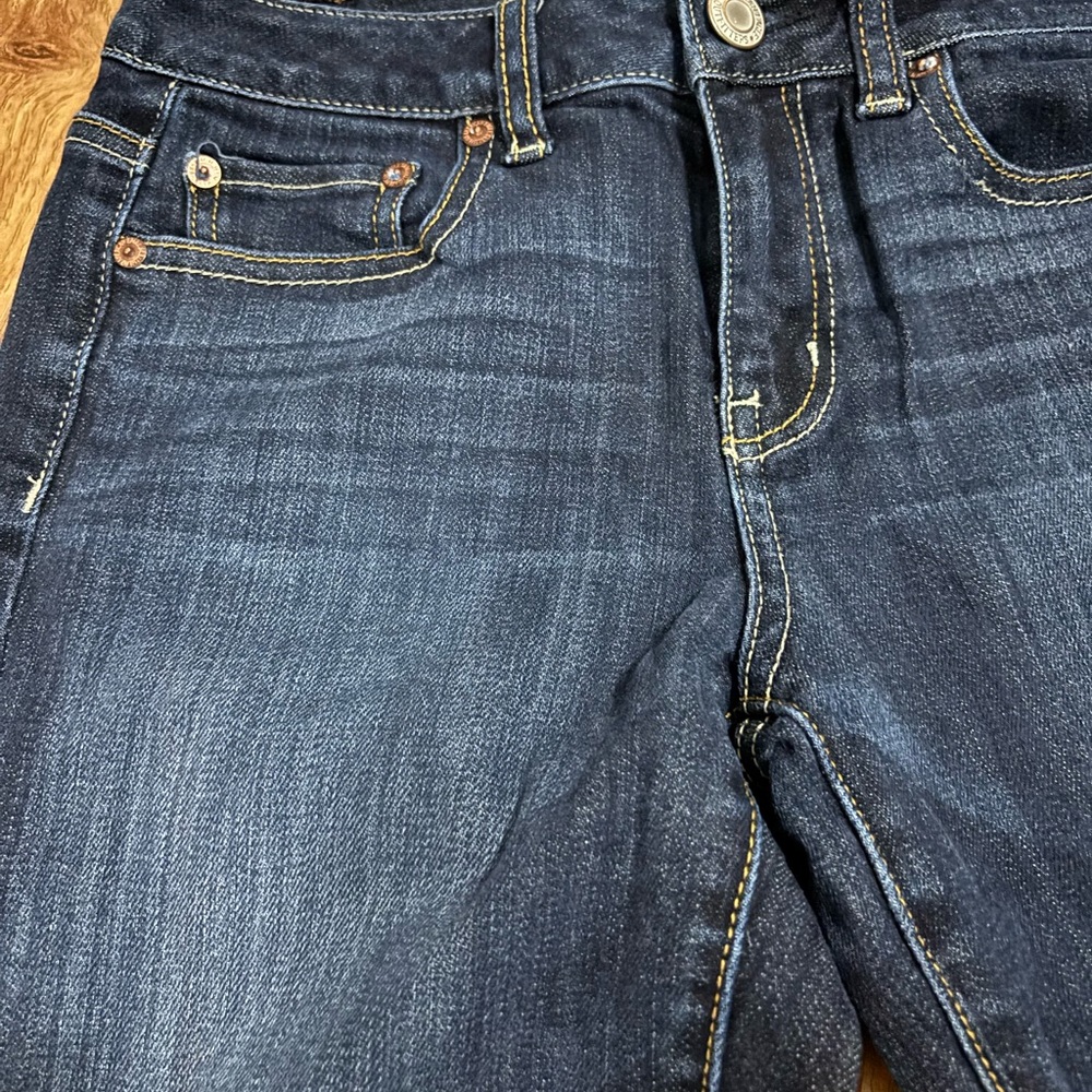 American Eagle Outfitters Dark Blue High Rise Jeans